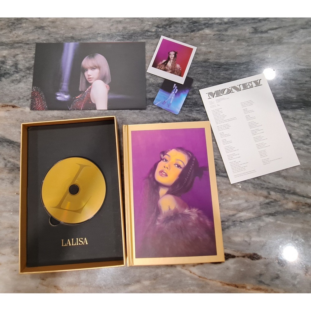 Blackpink LISA 1ST ALBUM LALISA GOLD VER KPOP - Picture 3 of 3